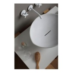 AFYA lavabo d'appoggio finitura bianco lucido