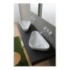 SCALENE lavabo d'appoggio finitura bianco lucido