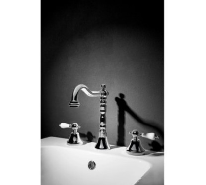 ARTEX Batteria lavabo scarico 1”1/4 finitura cromo con scarico