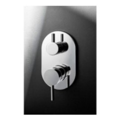 TONDì Monocomando doccia incasso tre uscite finitura cromo