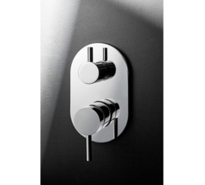 TONDì Monocomando doccia incasso tre uscite finitura cromo