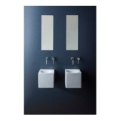 CUBE 24 H24 lavabo d'appoggio o sospeso