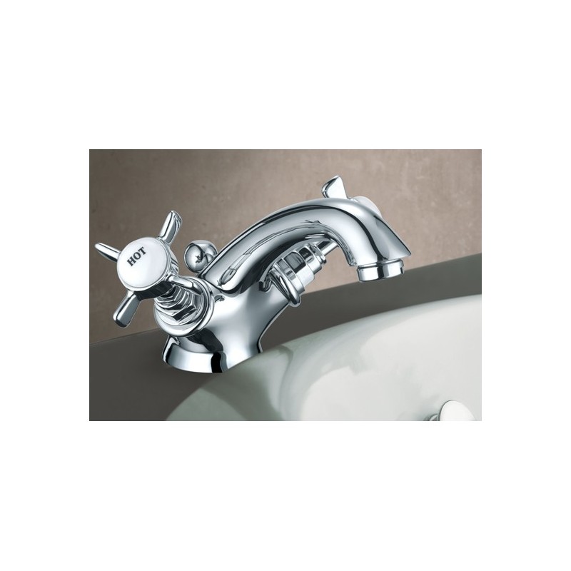LIVINGSTONE monoforo lavabo finitura cromo