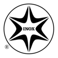 Soffioncino rotondo diam. 90mm completo di braccio in acciaio inox finitura satinato