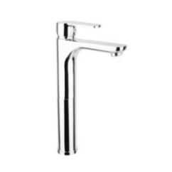 YUMA Monocomando lavabo alto con piletta click-clack finitura cromo