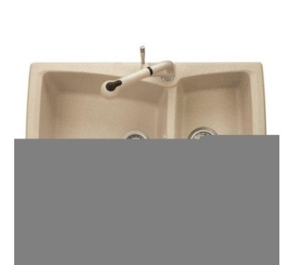 HARMONY 79.20 Lavello cucina a due vasche finitura ultrametal 42 titanio