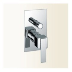 KLIP miscelatore monocomando doccia incasso con deviatore finitura nickel spazzolato