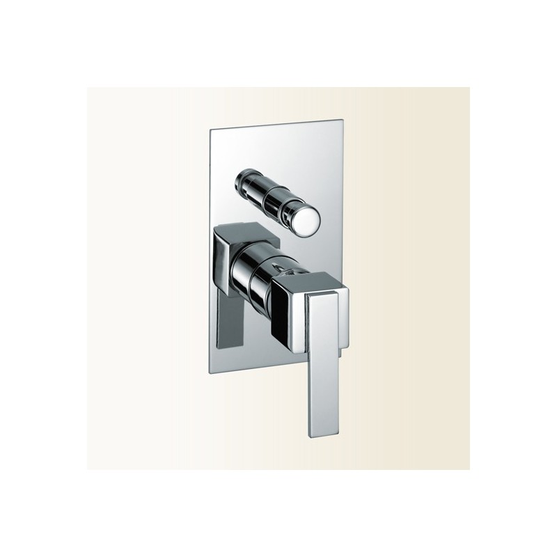 KLIP miscelatore monocomando doccia incasso con deviatore finitura nickel spazzolato