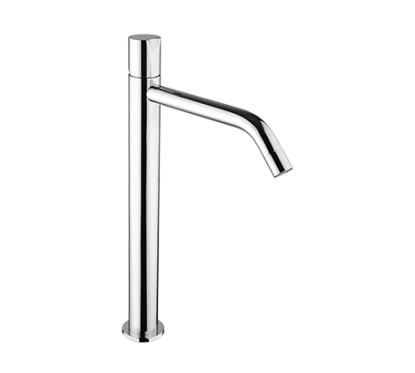 ARKA miscelatore per lavabo alto con bocca lunga h.280mm senza scarico finitura cromo