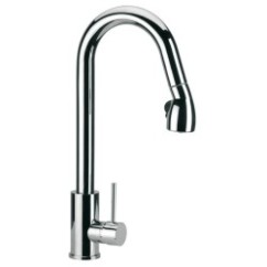 LAVELLI CUCINA miscelatore monocomando per lavello con doccetta estraibile finitura cromo