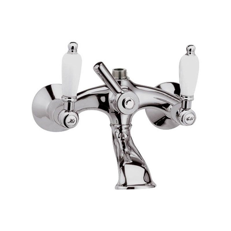 RETRO' Gruppo vasca con deviatore e attacco 3/4M finitura cromo