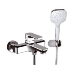 TIARA monocomando vasca esterno con kit doccia finitura cromo