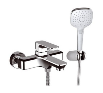 TIARA monocomando vasca esterno con kit doccia finitura cromo