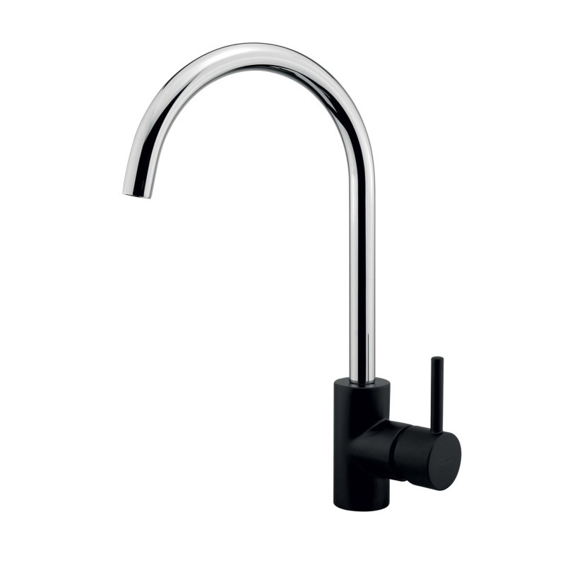 TEKNO - Monocomando per lavello con bocca girevole 360° cromo