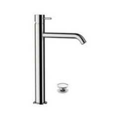 TOKYO Monocomando lavabo alto con scarico click-clack finitura cromo