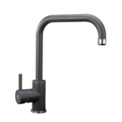 VENMIX20 miscelatore monocomando con canna tubo ad U finitura ultrametal titanio