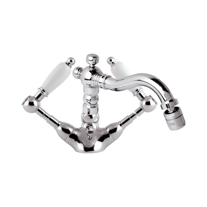 RETRO' Monoforo bidet canna antica con scarico finitura cromo