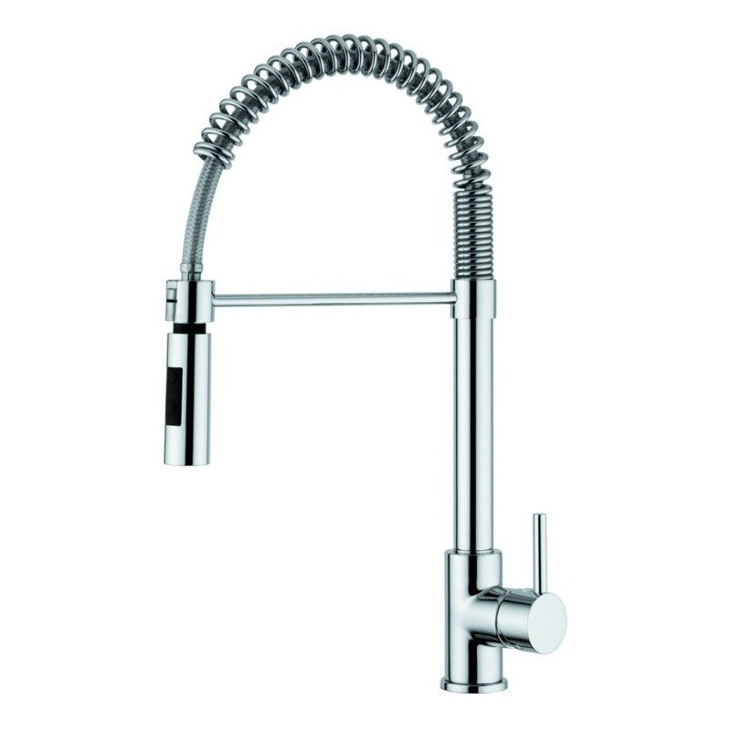 SPRINGP30 miscelatore monocomando con doccetta 2 getti finitura cromo