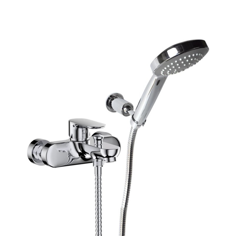 VICTOR gruppo vasca con doccia duplex finitura cromo