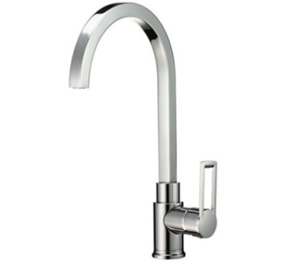 SHARK miscelatore lavello orizzontale con bocca a P diam.18 cromo