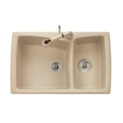 HARMONY 79.20 Lavello cucina a due vasche finitura micro ultragranit 94 avena