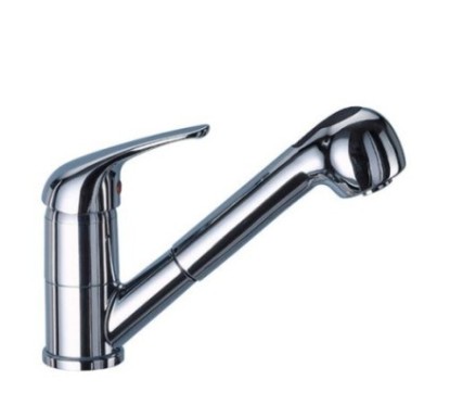 LINEA CUCINA miscelatore lavello con doccia estraibile a 2 getti finitura nickel spazzolato