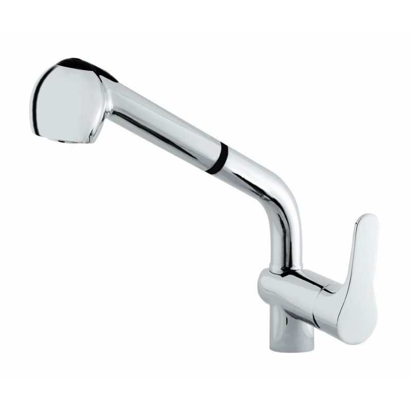 FLY monocomando lavello doccia estraibile finitura cromo