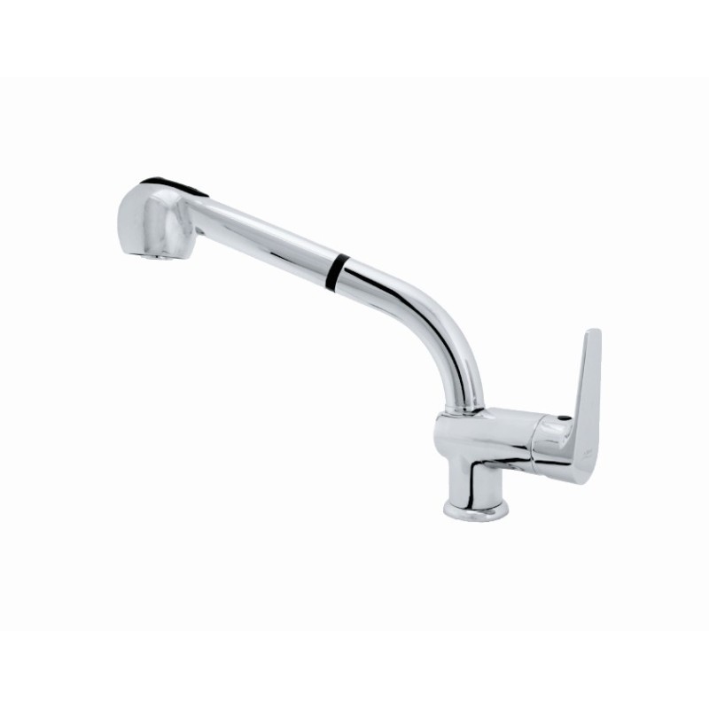 LINE monocomando lavello doccia estraibile finitura cromo