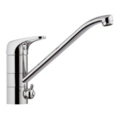 ECO Miscelatore lavello monoforo con selettore acqua potabile (3 vie d’ingresso) finitura cromo