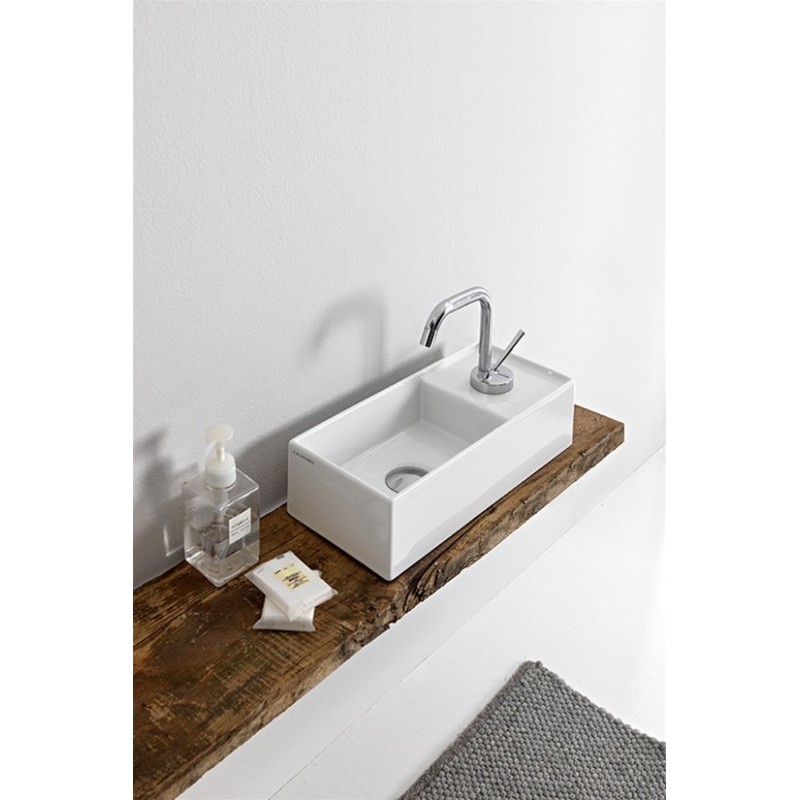 TEOREMA 2.0 Lavabo da appoggio 41 x 19 Cm