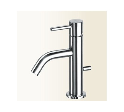 HEOS Miscelatore per bidet con bocca curva finitura cromo