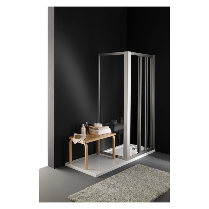 LAUNDRY Piatto doccia acrilico con piano lavanderia 170x70 con piletta finitura bianco altezza 4,5cm