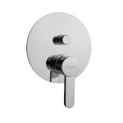 SALLY Monocomando doccia incasso con deviatore guarnizione non visibile finitura cromo