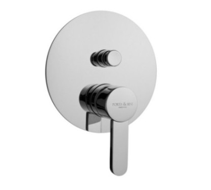 SALLY Monocomando doccia incasso con deviatore guarnizione non visibile finitura cromo