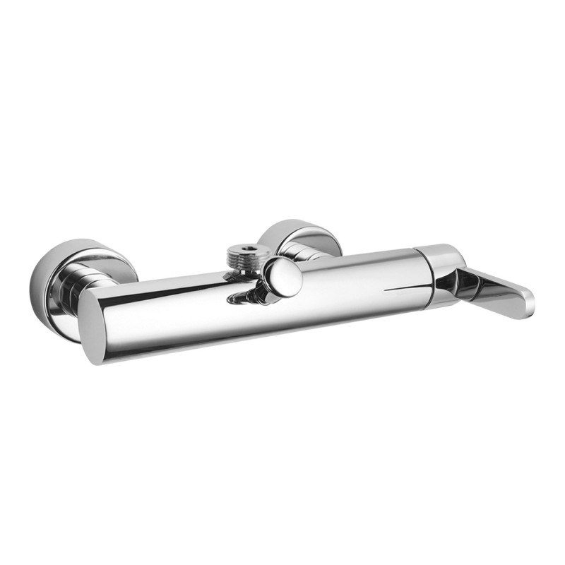 SALLY Monocomando doccia esterno con attacco superiore e deviatore integrato finitura cromo