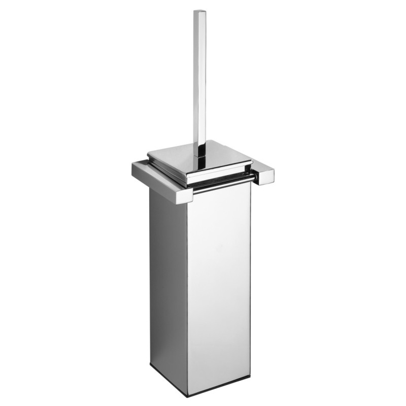 OSCAR porta scopino a parete in ottone cromato