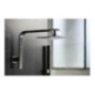 LYBRA QUADRO kit soffione con presa acqua e doccia. Soffione 300x300 mm.