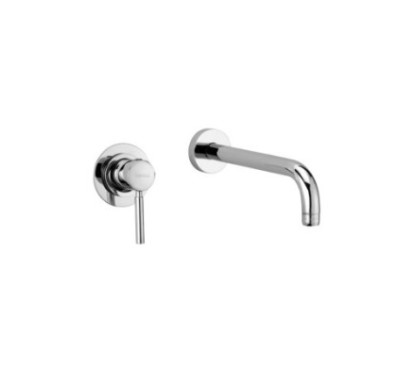 JACKIE gruppo lavabo a parete bocca cm 15 finitura cromo