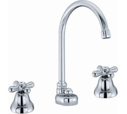 MAYA batteria lavabo canna girevole con scarico finitura cromo