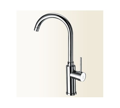 SIMPLY Miscelatore per lavabo con bocca e corpo alti finitura nickel spazzolato