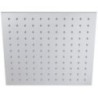 SQUARE FLAT Soffione quadrato in acciaio 40 cm