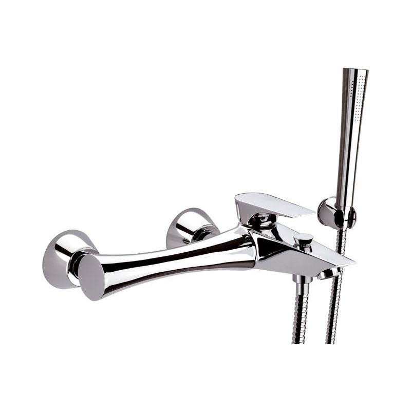 DIVA monocomando vasca esterno con kit doccia e flex 120 cm finitura cromo