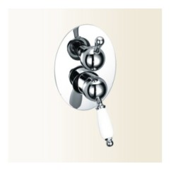 PARENTESI miscelatore monocomando doccia incasso con deviatore a 3 uscite finitura cromo