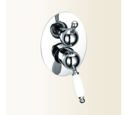 PARENTESI miscelatore monocomando doccia incasso con deviatore a 3 uscite finitura cromo