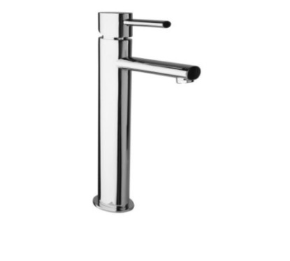 RIVER Monocomando lavabo alto con piletta click-clack finitura cromo