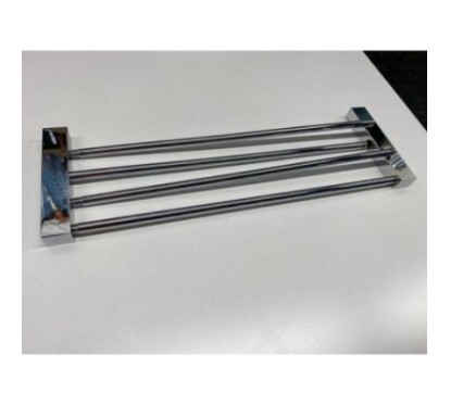 OS93 mensola doccia ottone  12,5x35x 1,5 h cm finitura nichel spazzolato satinato