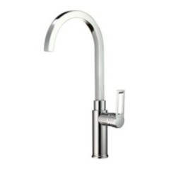 SHARK miscelatore lavello orizzontale con bocca a P cromo