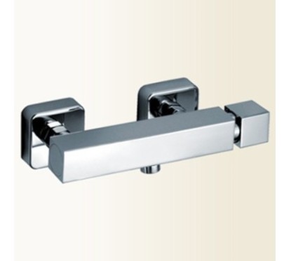 RUBIK miscelatore monocomando doccia esterno finitura nickel spazzolato