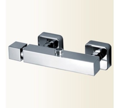 RUBIK miscelatore monocomando doccia esterno finitura nickel spazzolato