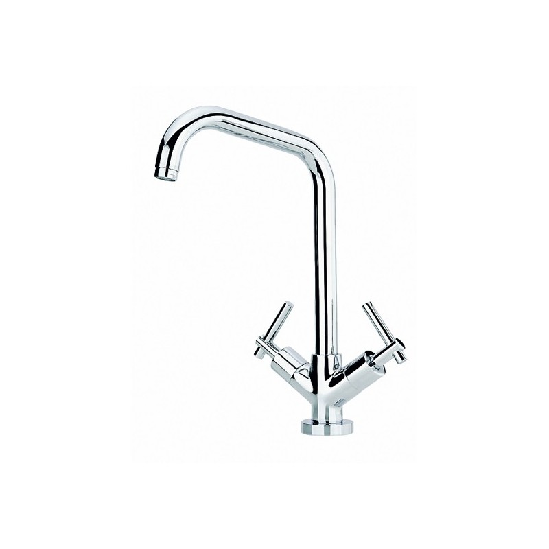 ROAMING MONOLEVA rubinetto monoforo lavello bocca a "U" ø 26 finitura cromo